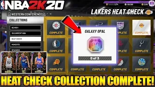 I COMPLETED EVERY HEAT CHECK COLLECTION TO OPEN THE FREE GALAXY OPAL TOKEN MARKET IN NBA 2K20 MYTEAM