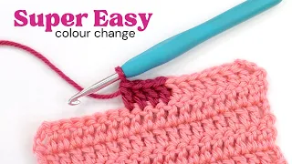 Quick and Simple Colour Changes Mid Row | Pro Crochet Tips