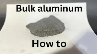 Making fine aluminum from foil