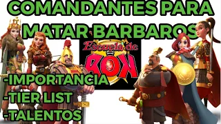 Guia para Principiantes: Comandantes Para Matar Barbaros - Rise of Kingdoms en Español