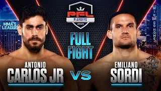 Antonio Carlos Jr vs Emiliano Sordi (Light Heavyweight Semifinals) | 2021 PFL Playoffs