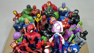 HULK VS IRONMAN VS CAPTAIN AMERICA VS SPIDERMAN VS VENOM VS SUPERMAN SUPERHERO AVENGERS UNBOXING