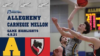 Allegheny Men's Basketball vs.  Carnegie Mellon (4.9.21)