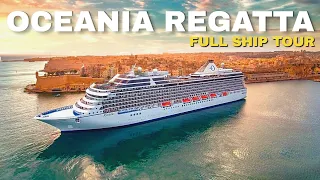 Oceania Regatta | Full Ship Walkthrough Tour & Review 4K | Oceania Cruises