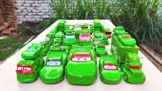 Clean up muddy minicar & disney pixar car convoys! Play in the garden