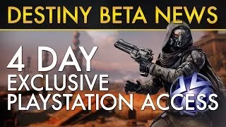 Destiny News - 4 Day Exclusive Beta Access for PlayStation