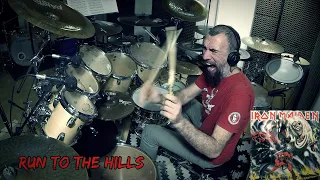 Iron Maiden - Run to the Hills  - Clive Burr Drum Cover by EDO SALA