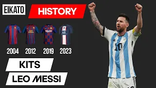 La evolución de las equipaciones de Lionel Messi | Todas las camisetas de Leo Messi en Historia 2022