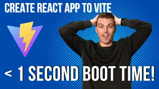 Converting to Vite from Create React App - lower your boot time to almost nothing!