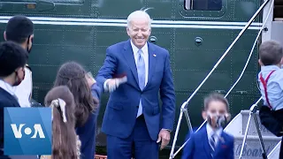 Leaving D.C., Biden Gives Marine One Tour to Kids