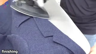 SUIT JACKET MANUFACTURING CUTTING AND SEWING  PROCESS