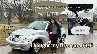 buying my first car at 16! vlog & car tour 🔑