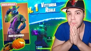 VITTORIA REALE con LA SKIN ESCLUSIVA di HALLOWEEN !! MORTAFIAMMA !! COSA SUCCEDE ? FORTNITE ITA