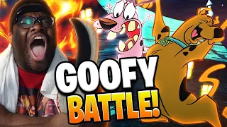 Scooby-Doo VS Courage Is the GOOFIEST Fight Of All Time?!