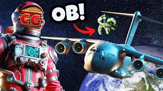 I Launched OB Into Space Using a Plane & Jetpack in Stormworks Multiplayer?!