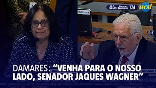 Damares: "venha para o nosso lado, senador Jaques"