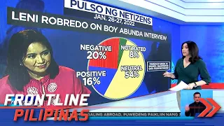 Pulso ng netizens sa interview ni Boy Abunda kay Robredo