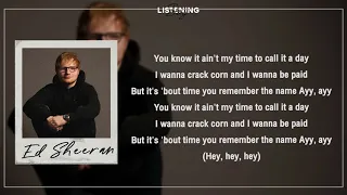 [LYRICS] Remember The Name - Ed Sheeran ft. Eminem & 50 Cent