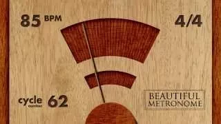 85 BPM 4/4 Wood Metronome HD