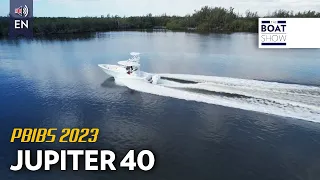 NEW JUPITER 40 seen at the Palm Beach Boat Show 2023 - The Boat Show