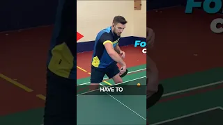 How to do BACKHAND TOPSPIN (Loop) to receive Serve or Chop  #tabletennis #pingpong #tutorial #sport