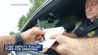 Deputy pulled over for driving 96 mph in 35 mph zone