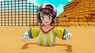 [Voiced version] Oozora Subaru in the sinking sand of Shifting Sand Land (MMD Quicksand Animation)