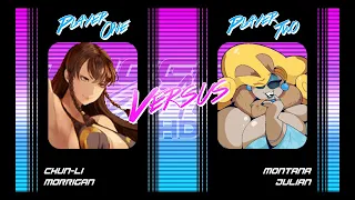 M.U.G.E.N Battles Tag Team: Chun Li, Morrigan Vs Julian Hippo, Montana Moth