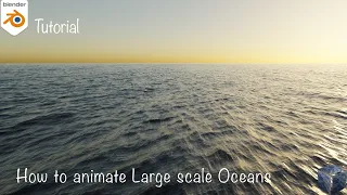 Blender Tutorial || Ocean animation | Ocean Modifier | Adaptive Subdivision & Displacement