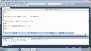 C++ Win32 Console Tutorial 5 - User Input With cin