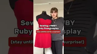 BIG ANNOUNCEMENT!! Sewing a Ruby Rose RWBY Vol 9 cosplay costume handmade #sewinghacks