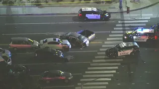 Driver with baby in car leads police on chase that ends in crash in Long Beach; 1 dead, 8 others hur