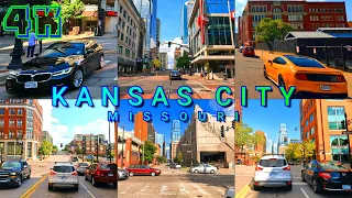 Kansas City Drive on a Sunny Day Part 1/2, Missouri USA 4K - UHD