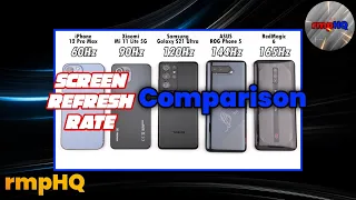 Screen Refresh Rate Comparison ⚡🧐 - 60Hz vs 90Hz vs 120Hz vs 144Hz vs 165Hz [2021 COMPARISON]