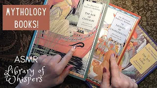 ASMR | 3 Mythology Books Show & Tell - Whispered Browsing at Coffee Time! & Page Turning Sounds