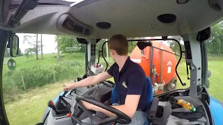 Carting Slurry - New Holland T6070 - GoPro HD