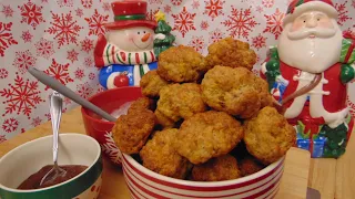 3 Ingredient Sausage Cheese Balls - Perfect for the Busy Holiday Season - The Hillbilly Kitchen