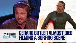 Gerard Butler Almost Died Surfing (2013)