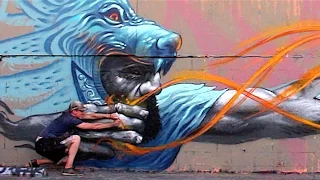 Badass Archer Street Art Mural - Los Angeles | KIPTOE