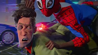 Spider-Man: Un Nuevo Universo | Miles Conoce A Peter B. Parker HD 60FPS
