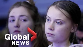 Greta Thunberg hosts World Economic Forum debate on "averting a climate apocalypse"