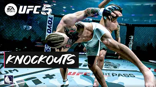 8 Minutes of CINEMATIC K.O. REPLAY 👊🔥 (EA Sports UFC 5)