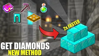 *NEW* FASTEST WAY TO MINE DIAMONDS | Minecraft Bedrock ONLY