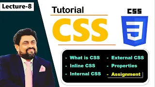 Lecture-8 CSS | What is CSS | Inline Internal & External CSS | Governor Sindh Free IT Course Program