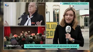 Stirile Kanal D - Florin Piersic, nerabdator sa revina pe scena! | Editie de pranz