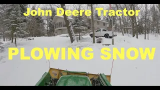 Plowing Snow   John Deere 3038e    tractor   ourbighouseinthelittlewoods   1