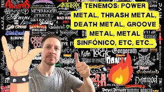 Mis bandas favoritas de METAL por Género: Death Metal, Thrash Metal, Power Metal, etc, etc...