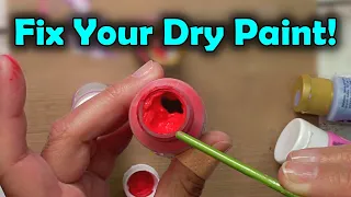 How to Rehydrate Revive Acrylic Paint [Super Amazing!] - Restore Dried out Paint!😮