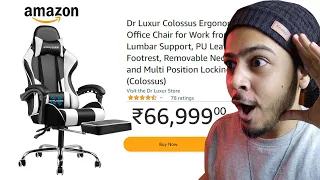 I PURCHASED THE MOST EXPENSIVE “GAMING CHAIR” FROM AMAZON