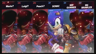 Super Smash Bros Ultimate Amiibo Fights – Request #14659 Team Mario? vs Sonic Heroes